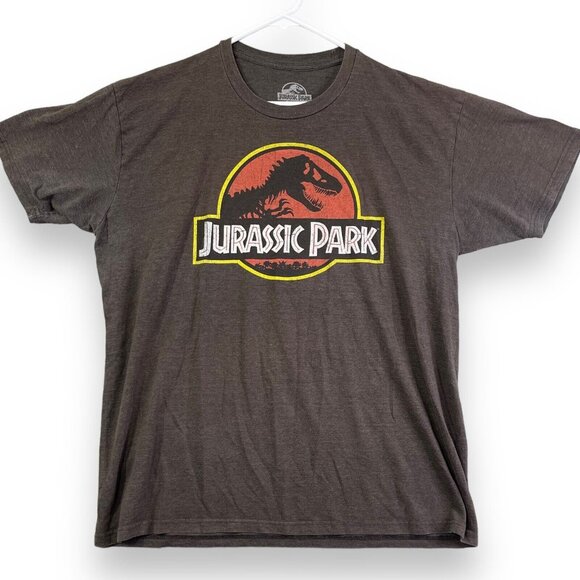 Jurassic Park Other - Jurassic Park T Shirt - Brown - Adult Size Extra Large